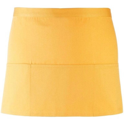 Premier PR155 Krátka zástera do pása s vreckom Colours žltá sunflower