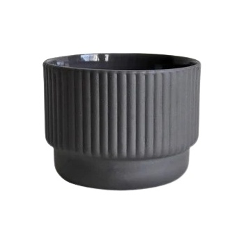 Kaffia Чаша за капучино Kaffia Style 230 ml - тъмно сива