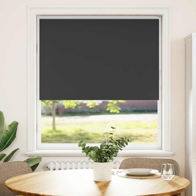vidaXL Ролетна щора Blackout Black 115x130 cm Ширина на плата 110, 7 cm (4010845)