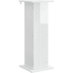 vidaXL Стойка за растения Бял гланц 30, 5 x 30 x 80, 5 см (899770)