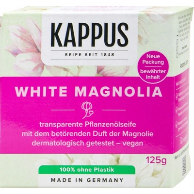 Kappus Bílá magnólie - White Magnolia luxusní toaletní mýdlo 125 g