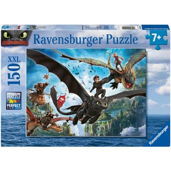 Ravensburger Пъзел Ravensburger от 150 XXL части - Дракони и герои (12004141)