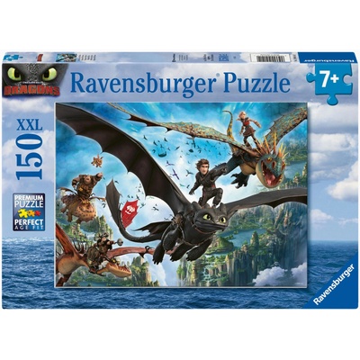 Ravensburger Пъзел Ravensburger от 150 XXL части - Дракони и герои (12004141)