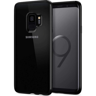 Spigen Ultra Hybrid Case - хибриден кейс с висока степен на защита за Samsung Galaxy S9 (черен-гланц)