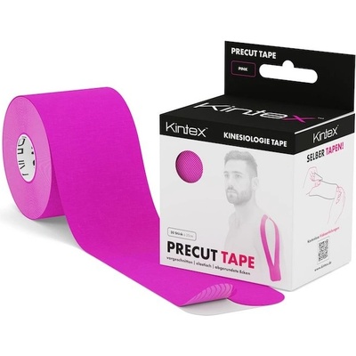 Kintex Kinesiology Tape Precut ružová 25 cm x 5 cm 20 stk