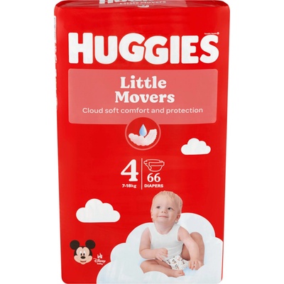 Huggies Little Movers Mega 4 66 ks