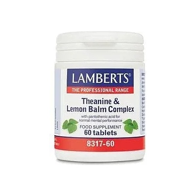 LAMBERTS ЛАМБЕРТС ТЕАНИН § ЛИМОН БАЛСАМ КОМПЛЕКС 60 КАПС. / lamberts theanine & lemon balm complex 60tabs