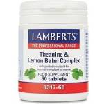 LAMBERTS ЛАМБЕРТС ТЕАНИН § ЛИМОН БАЛСАМ КОМПЛЕКС 60 КАПС. / lamberts theanine & lemon balm complex 60tabs