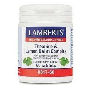 LAMBERTS ЛАМБЕРТС ТЕАНИН § ЛИМОН БАЛСАМ КОМПЛЕКС 60 КАПС. / lamberts theanine & lemon balm complex 60tabs