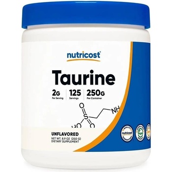 Nutricost Taurine, 250 g, Nutricost (57083 (038401) NC)