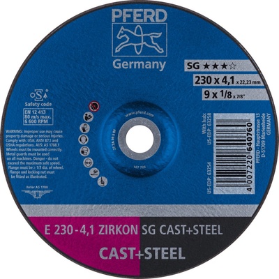 Pferd Brúsny kotúč 230 x 4,1 x 22,23 mm 4007220640760
