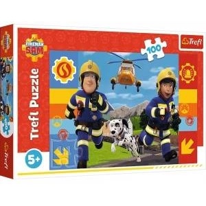 Trefl Puzzle 100 - The ever-helpful Fireman Sam Trefl 16518