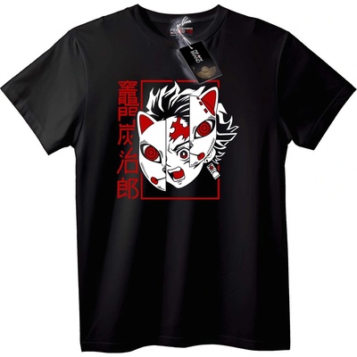 NOONEBRAND Тениска Tanjiro аниме - 2XL, Black