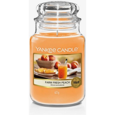 Yankee Candle Classic Farm Fresh Peach 623 g – Zboží Dáma