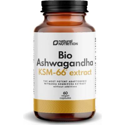 Natural Nutrition Bio Ashwagandha KSM-66 kapsle 60 kapslí