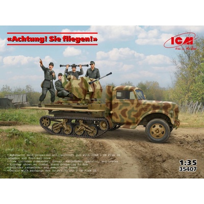 ICM Sd.Kfz.3b w/ 2cm FlaK 38 and Crew 1:35