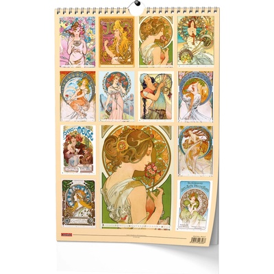 Baloušek Nástěnný A3 Alfons Mucha 2027