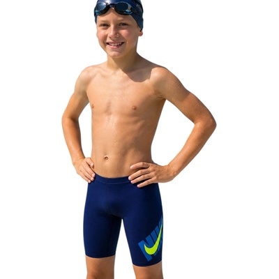 Nike Swim Logo Graphic Midnight Navy Modrá 2026