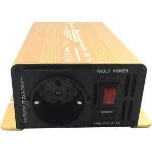 solartronics Инвертор np 12v 300 w usb 2.1a Пълна синусоида - златна серия (0212031ge)