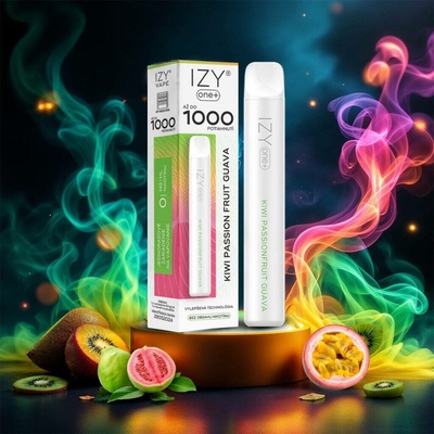 IZY VAPE IZY ONE+ Kiwi Passionfruit Guava 0 mg 1000 potáhnutí