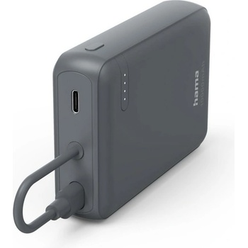 Hama Външна батерия /power bank/ Hama 201739, 10 000mAh, сива, 1x USB-C(м), 1x USB-C(ж), защита от презареждане (HAMA-201739)