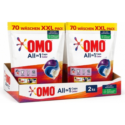 Omo kapsle na praní Color All in1 2 x 70 PD