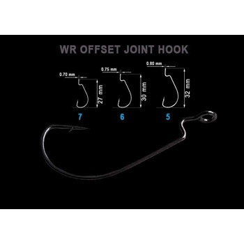 Crazy Fish WR Offset Joitn Hook vel.5 15 ks