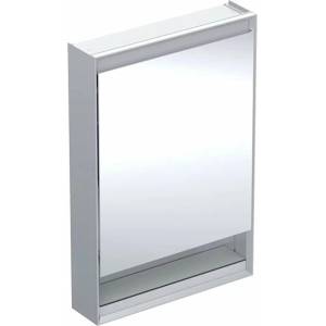 Geberit One ComfortLight десен огледален шкаф с ниша 60 см, анодизиран алуминий (505.831.00.1)