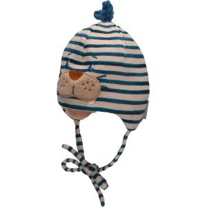 Sterntaler Детска зимна шапка Sterntaler - Бобър, 37 cm, 2-3 м, райe (4602244-904) - baby