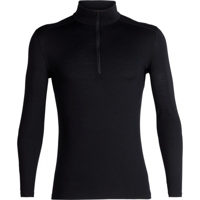 Icebreaker pánské triko Mens 200 Oasis LS Half Zip black