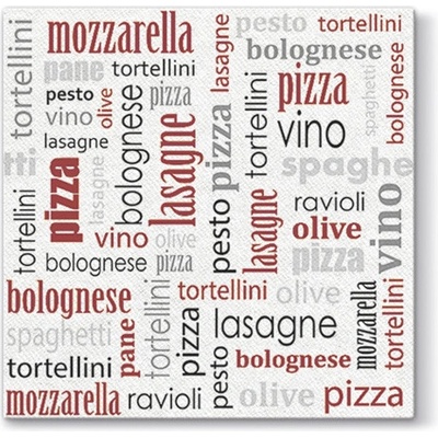 PAW ubrousky Airlaid L Italian Food Bordeaux 40x40cm