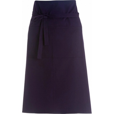 Bargear Dlouhá barmanská keprová zástěra s dvojitou přední kapsou Fialová K514