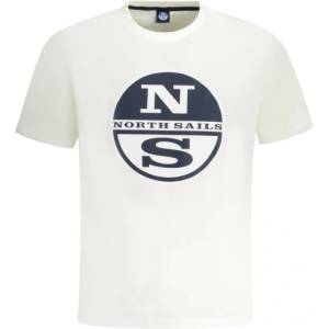 North sails Тениска с къс ръкав за мъже north sails, Размер l, Цвят Бял (996018000_bi0101)