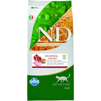 N&D Ancestral Grain Adult Cat Chicken & Pomegranate 10 kg