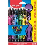 Maped Бездървесни пастели Maped MONSTER 18 бр