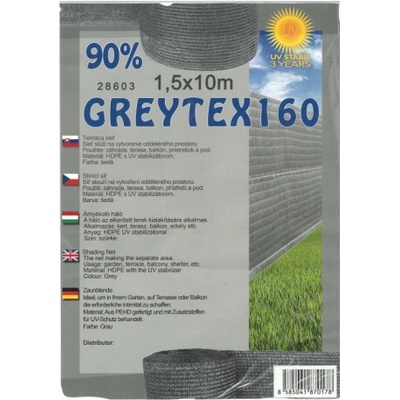 Trebor Sieť tieniaca Greytex 1,8x50m sivá