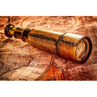 DIMEX ART Флизелинов фототапет винтидж телескоп 375 x 250 см