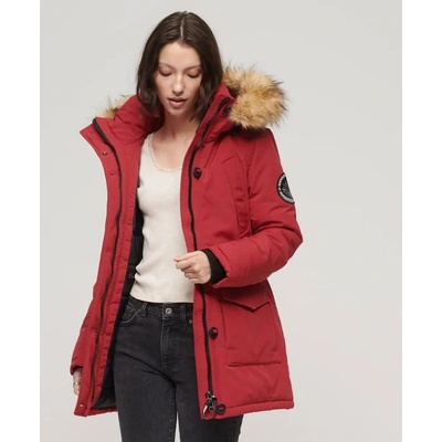 SUPERDRY Анорак Superdry Everest Faux Fur parka - Red (Deep Red)
