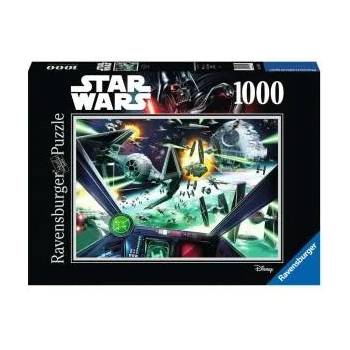 Ravensburger Пъзел Ravensburger 1000 части - Стар Уорс: X-Wing кораб, 7016919