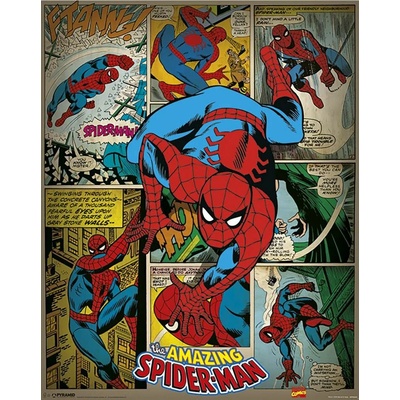 CurePink: | Plakát Marvel|Spiderman: Retro (40 x 50 cm) [MPP50426]