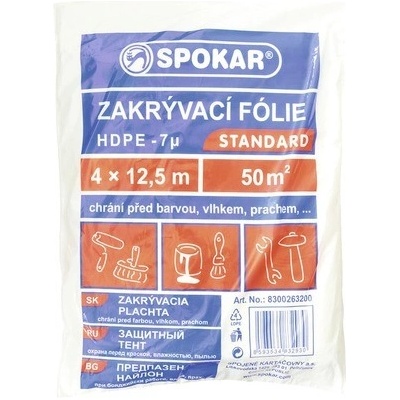 Zakrývacia fólia 4 x 12,5 m 7 mm