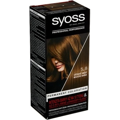 Syoss Color permanentná farba na vlasy 5-8 Orieškovo hnedá 50 ml