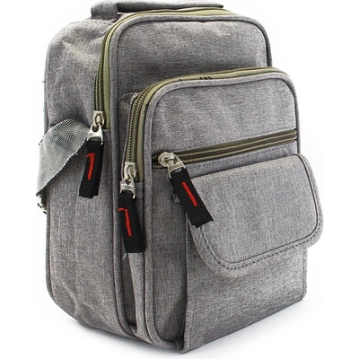 Světle šedá pánská praktická crossbody taška Edric