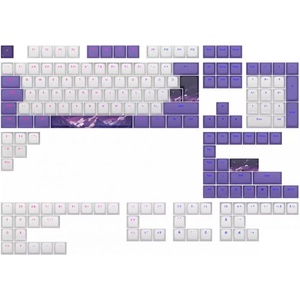 Dark Project Капачки за клавиатура Dark Project - Violet Horizons, PBT, лилави/бели (FSH-DP-KS177-DPUP1) - digit