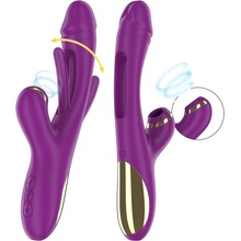 Intense Ateneo Rechargeable Multifunction 7 Vibrations with Swinging Motion & Sucking Purple