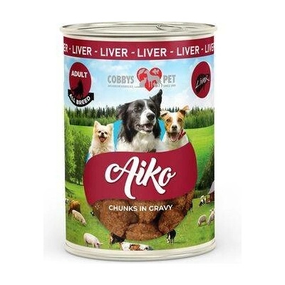 Cobbys Pet Aiko Adult s pečeňou pre dospelých psov 415 g