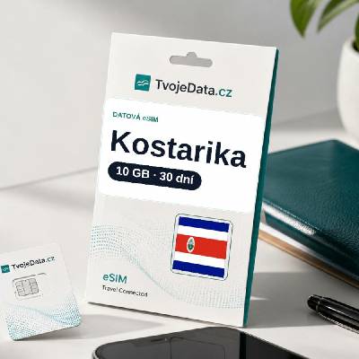 eSIM Kostarika 10 GB / 29 dní