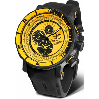 Vostok Europe YM86/620C504 čierny gumový remienok