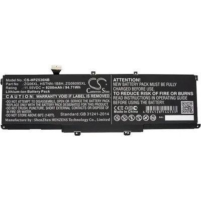 Cameron Sino Батерия за лаптоп HP ZBook Studio G5, ZBook Studio X360 G5 5CN15PA, HSTNN-1B8H LiIon 11, 55V 8200mAh CAMERON SINO (CS-HPZ536NB)
