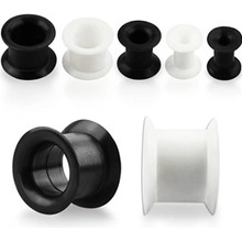 Piercingate tunel do ucha PTP00273 bílá tunely plugy roztahováky